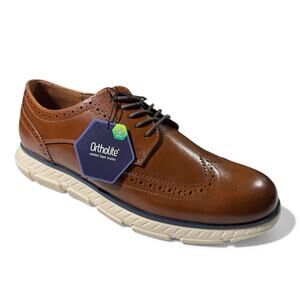 Sonoma Goods For Life Morantt Mens Wingtip Dress Sneakers Cognac Brown SZ/10